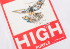 PURPLE  fashion T-shirt