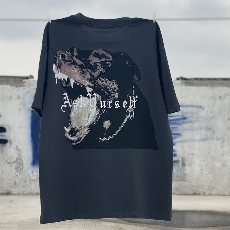 Askyurself T-shirts Summer round Neck Loose Short Sleeves T-shirt