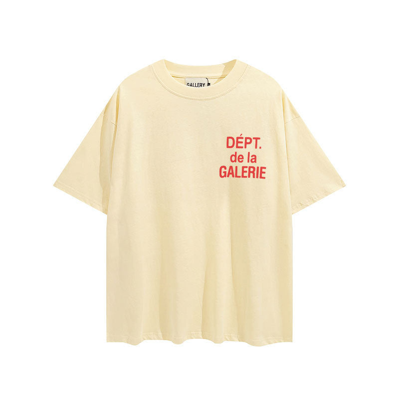 Gallery Dept T-shitrs Vintage Printed Summer plus Size Men and Women Short Sleeve