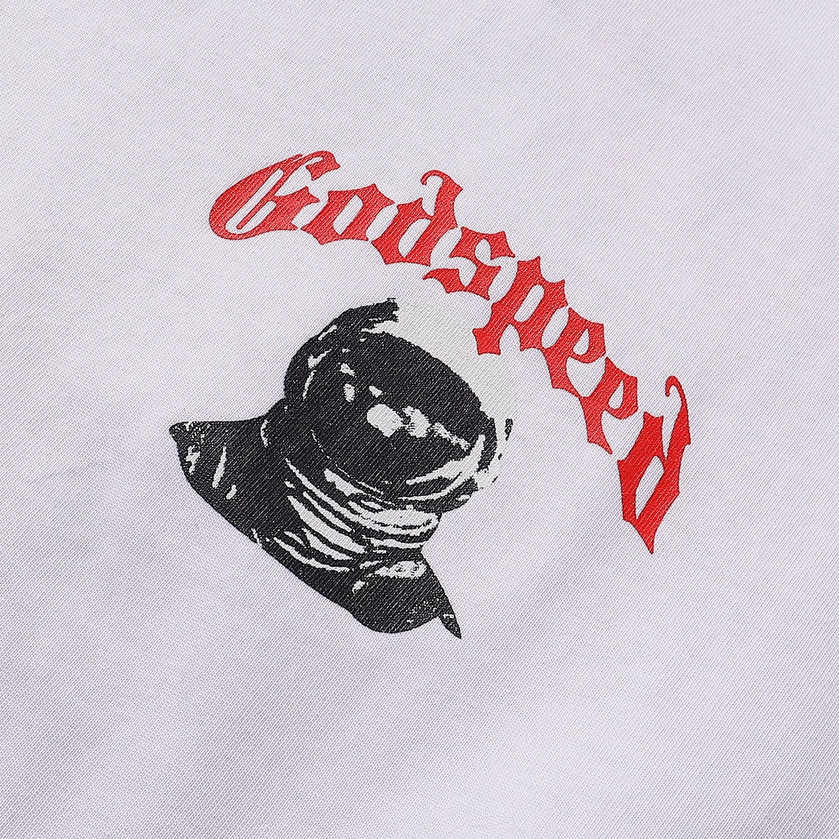 Godspeed T-shirts Astronaut Moon Landing Print Cotton Casual Short Sleeve Men and Women